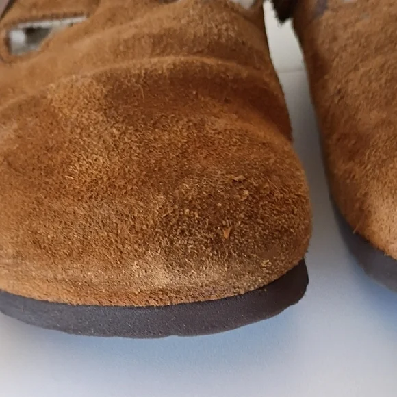 Birkenstock Boston clogs Chestnut Suede Faux-Sheepskin Slip-On Clogs 38 - Picture 13 of 15